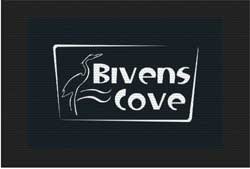 4' x 6' (45" x 69") Superscrape Impressions  BIVENS COVE Rubber Logo Mat