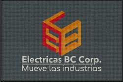 4' x 6' (45" x 69") Waterhog Impressions HD  ELECTRICAS BC  Indoor-Outdoor Logo Mat