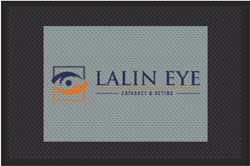 4' x 6' (45" x 69") Superscrape Impressions LALIN EYE  Rubber Logo Mat
