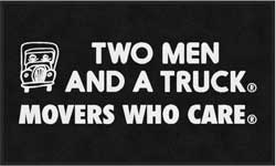 3' x 5' ( 35" x 59" ) ColorStar Impressions TWO MEN AND A TRUCK  Indoor Logo Mat