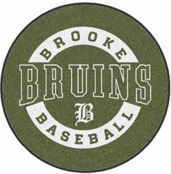 4' x 4' (45" x 45")  Digiprint HD Custom Shape BRUINS  Indoor Logo Mat