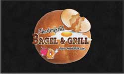 3' x 5' (35" x 58") Digiprint HD CHESTERFIELD BAGLES  Indoor Logo Mat