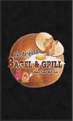 3' x 5' (35" x 58") Digiprint HD CHESTERFIELD BAGLES  Indoor Logo Mat