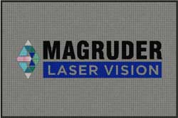 4' x 6' (45" x 69") Waterhog Impressions HD  MAGRUDER  Indoor-Outdoor Logo Mat