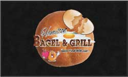 3' x 5' (35" x 58") Digiprint HD HAMILTON BAGLES  Indoor Logo Mat