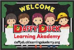 2' x 3' (24" x 35") Digiprint HD DAFFY DUCK  Indoor Logo Mat