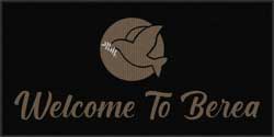 4' x 8' (45" x 95") Waterhog Impressions HD WELCOME TO BEREA  Indoor/ Outdoor Logo Mat