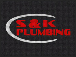 3' x 4' (35" x 47") Waterhog Inlay S&K PLUMBING   Indoor/Outdoor Logo Mat