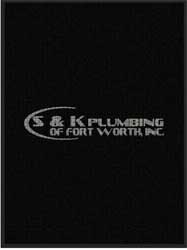3' x 4' (35" x 45") Waterhog Impressions HD S&K PLUMBING  Indoor/Outdoor Logo Mat