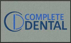 3' x 5' (35" x 59") Waterhog Inlay COMPLETE DENTAL Indoor /Outdoor Logo Mat