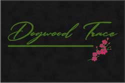 4' x 6' (45" x 69") ColorStar Impressions DOGWOOD Indoor Logo Mat