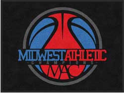 3' x 4' (35" x 47") Digiprint HD MIDWEST ATHLETIC  Indoor Logo Mat