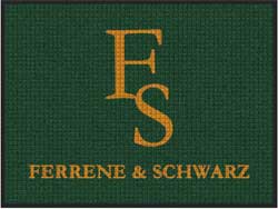 3' x 4' (35" x 45") Waterhog Impressions HD  F & S  Indoor/Outdoor Logo Mat