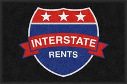 2' x 3' ( 24" x 35" ) ColorStar Impressions INTERSTATE RENTS Indoor Logo Mat