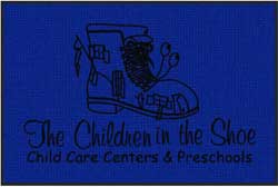 4' x 6' (45" x 69") Waterhog Impressions HD THE CHILDREN IN THE SHOE  Indoor/Outdoor Logo Mat