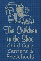 4' x 6' (45" x 69") Waterhog Inlay Fashion THE CHILDREN IN THE SHOE ndoor /Outdoor Logo Mat