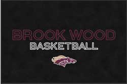 4' x 6' (45" x 69") ColorStar Impressions BROOKWOOD Indoor Logo Mat