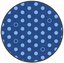 3' Round (35" inches) Digiprint HD Custom Shape OCEAN IAW Indoor Logo Mat