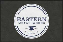 4' x 6' (45" x 69") Digiprint HD EASTERN METAL Indoor Logo Mat