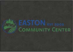 5' x 7' ( 58" x 83") Digiprint HD EASTON CC  Indoor Logo Mat