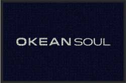 2' x 3' ( 22" x 35") Waterhog Impressions HD OKEAN SOUL  Indoor/Outdoor logo mat