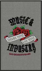 3' x 5' (35" x 58") Waterhog Impressions HD MUSIC & INDUSTRY  Indoor/Outdoor Logo Mat