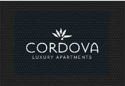 2'6" x 3' (30" x 35") Superscrape Impressions CORDOVA  Rubber Logo Mat