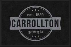 2' x 3' (24" x 35") Digiprint HD CARROLLTON GEORGIA  Indoor Logo Mat