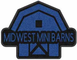 4' x 6' ( 45" x 70") Digiprint HD Custom Shape MIDWEST MINI BARNS  Indoor Logo Mat