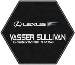 4'4" x 5' (52" x 59" inches) Digiprint HD Custom Hexagon VASSER SULLIVAN  Indoor Logo Mat