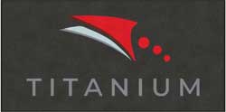 5' x 10' (59" x 119") Digiprint HD TITANIUM IT Indoor Logo mat