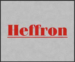 5' x 6' (58" x 68") ColorStar Impressions HEFFRON  Indoor Logo Mat