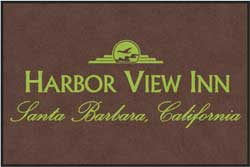 4' x 6' (45" x 69") ColorStar Impressions  HARBOR VIEW INN Indoor Logo Mat