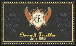 3' x 5' (35" x 58") Digiprint HD DAREN J FRANKLIN  Indoor Logo Mat