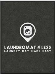 3' x 4' (35" x 47") Digiprint HD LAUNDROMAT 4 LESS  Indoor Logo Mat