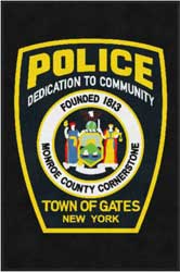 4' x 6' (45" x 69") Digiprint HD TOWN OF GATES POLICE  Indoor Logo Mat