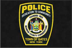 4' x 6' (45" x 69") Digiprint HD TOWN OF GATES POLICE  Indoor Logo Mat