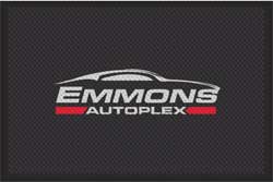 4' x 6' (45" x 69") Superscrape Impressions  EMMONS  Rubber Logo Mat