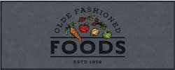 3' x 7'6" (35" x 88") Colorstar Impressions OLDE FASHIONED FOODS  Indoor Logo Mat