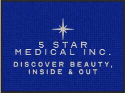 3' x 4' (35" x 45") Waterhog Impressions HD 5 STAR MEDICAL Indoor-Outdoor Logo Mat