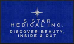 3' x 5' (35" x 58") Waterhog Impressions HD 5 STAR MEDICAL  Indoor/Outdoor Logo Mat