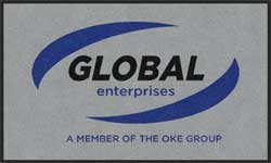 3' x 5' (35" x 58") Colorstar Impressions GLOBAL Indoor Logo Mat