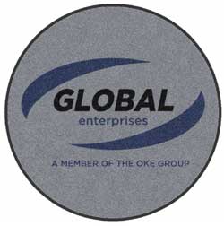 6' X 6' (70" X 70")  Digiprint HD Custom Shape  GLOBAL  Indoor Logo Mat