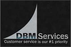 4' x 6' (45" x 69") Digiprint HD DBM SERVICES Indoor Logo Mat
