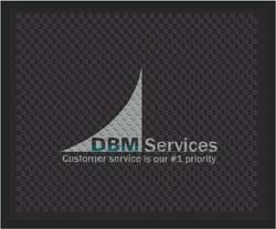2'6" x 3' (30" x 35") Superscrape Impressions DBM SERVICES  Rubber Logo Mat