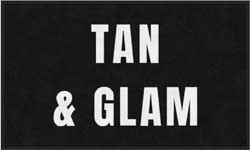 3' x 5' (35" x 58") Colorstar Impressions TAN & GLAM Indoor Logo Mat