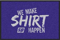 2' x 3' ( 22" x 35") Waterhog Impressions HD WE MAKE SHIRT  Indoor/Outdoor logo mat