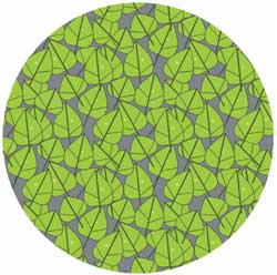 6' X 6' (70" X 70")  Digiprint HD Custom Shape GREEN LEAF Indoor Logo Mat