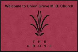 4' x 6' (45" x 69") Digiprint HD THE GROVE Indoor Logo Mat