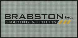 3' x 6' (35" x 69") Waterhog Inlay BRABSTON Indoor/Outdoor Logo Mat